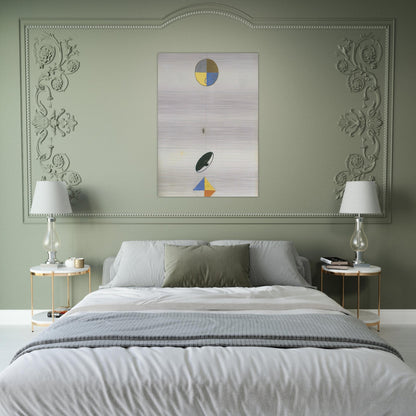 SERIES NO VII NO 3F 1920 - Hilma af Klint Brushed Aluminum Print - 70x100 cm / 28x40 inches | Hilma af Klint Aluminum Print | Hilma af Klint Prints