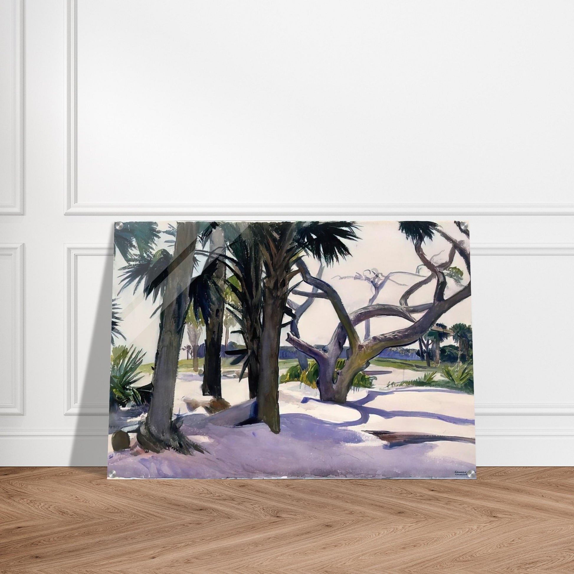 Folly Beach, Charleston, South Carolina - Edward Hopper Acrylic Print - 70x100 cm / 28x40″ inches | Edward Hopper Wall Art | Edward Hopper Prints
