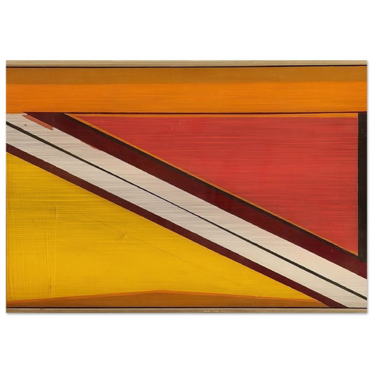 Diagonal 4 - 1963 - Larry Zox Brushed Aluminum Print - 70x100 cm / 28x40 inches | Larry Zox Aluminum Print | Larry Zox Prints
