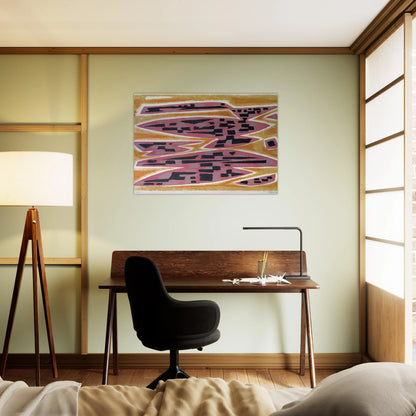 Abstract Composition - 1955 - Alfred Manessier Brushed Aluminum Print - 70x100 cm / 28x40 inches | Alfred Manessier Aluminum Print | Alfred Manessier Prints