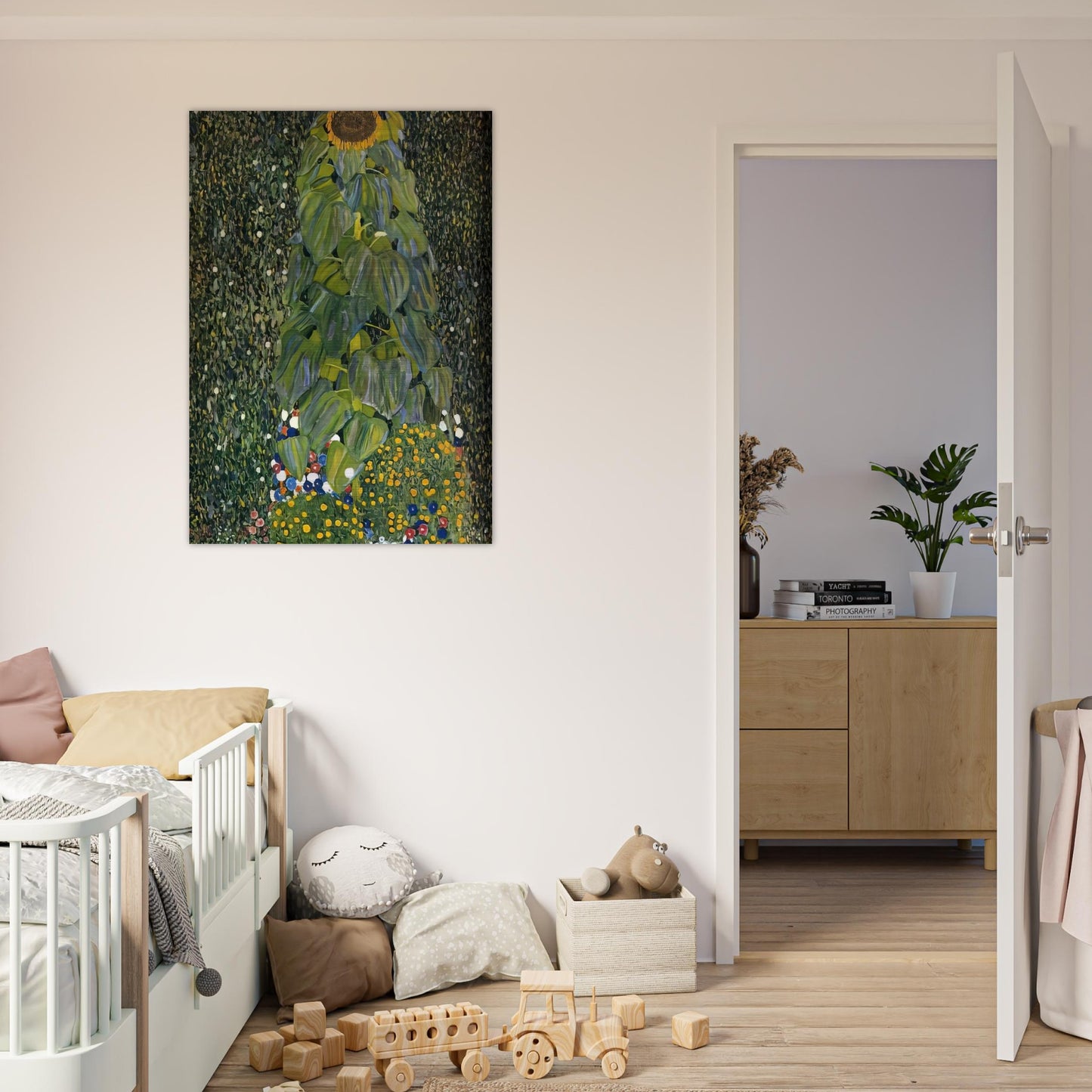 THE SUNFLOWER 1907 - Gustav Klimt Brushed Aluminum Print - 70x100 cm / 28x40 inches | Gustav Klimt Aluminum Print | Gustav Klimt Prints