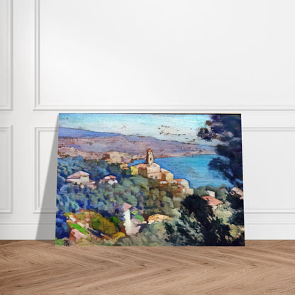 MORTULA AT GRIMALDI - Theo van Rysselberghe Brushed Aluminum Print - 70x100 cm / 28x40 inches | Theo van Rysselberghe Aluminum Print | Theo van Rysselberghe Prints