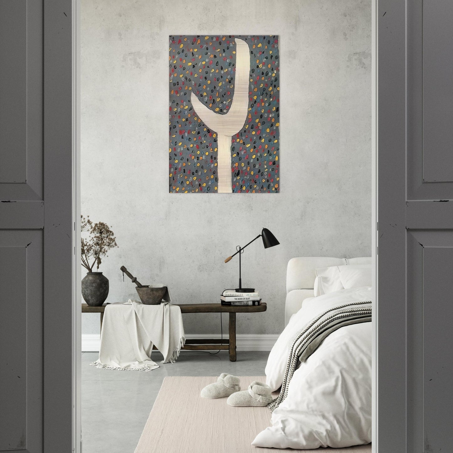 Tab Tied to the Moon Film - 1957 - Forrest Bess Brushed Aluminum Print - 70x100 cm / 28x40 inches | Forrest Bess Aluminum Print | Forrest Bess Prints