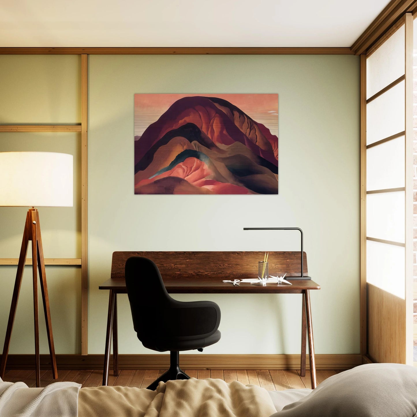 Rust Red Hills - Georgia O'Keeffe Brushed Aluminum Print - 70x100 cm / 28x40 inches | Georgia O'Keeffe Aluminum Print | Georgia O'Keeffe Prints