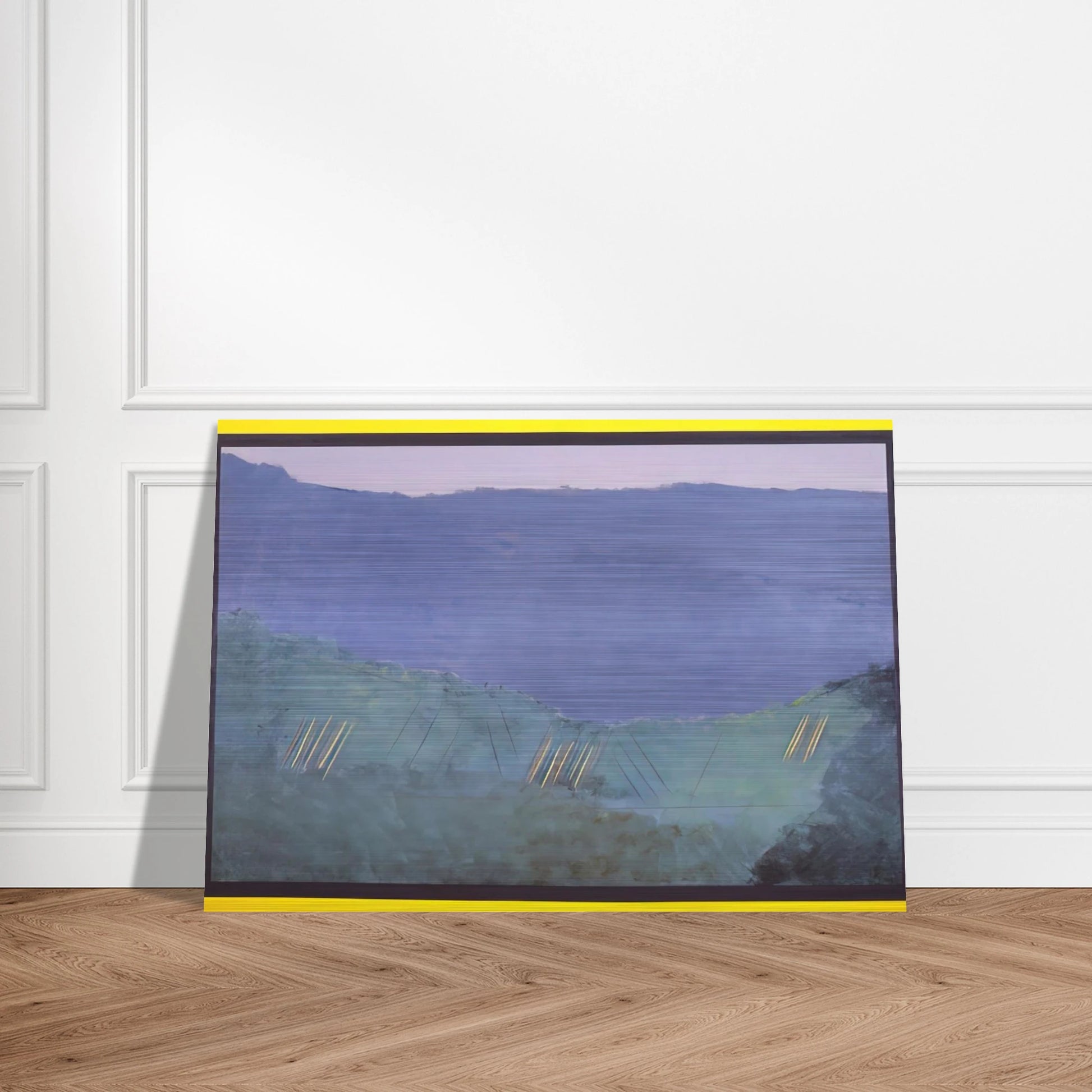 Cheat River - 1968 - Ronnie Landfield Brushed Aluminum Print - 70x100 cm / 28x40 inches | Ronnie Landfield Aluminum Print | Ronnie Landfield Prints