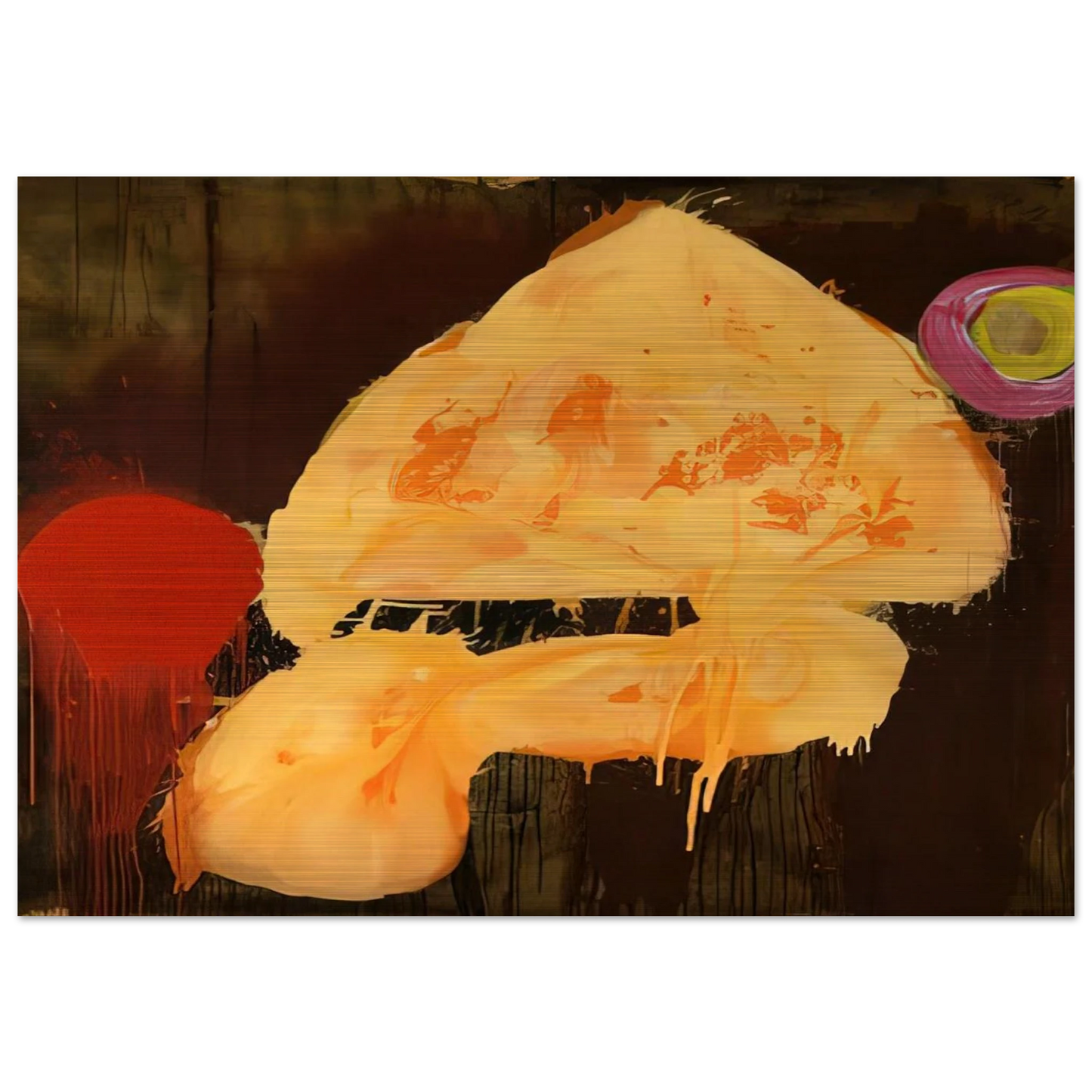 Quas 23.1.86 - 1986 - John Hoyland Brushed Aluminum Print - 70x100 cm / 28x40 inches | John Hoyland Aluminum Print | John Hoyland Prints