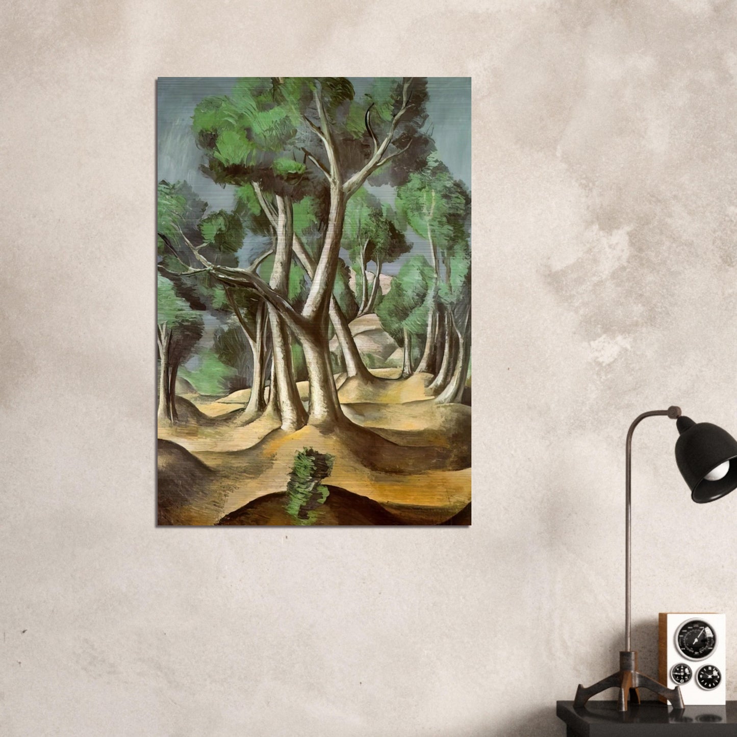 THE GROVE 1912 - Andre Derain Brushed Aluminum Print - 70x100 cm / 28x40 inches | Andre Derain Aluminum Print | Andre Derain Prints