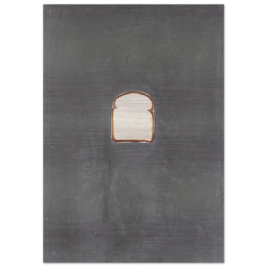 BREAD 1969 - Jasper Johns Brushed Aluminum Print - 70x100 cm / 28x40 inches | Jasper Johns Aluminum Print | Jasper Johns Prints