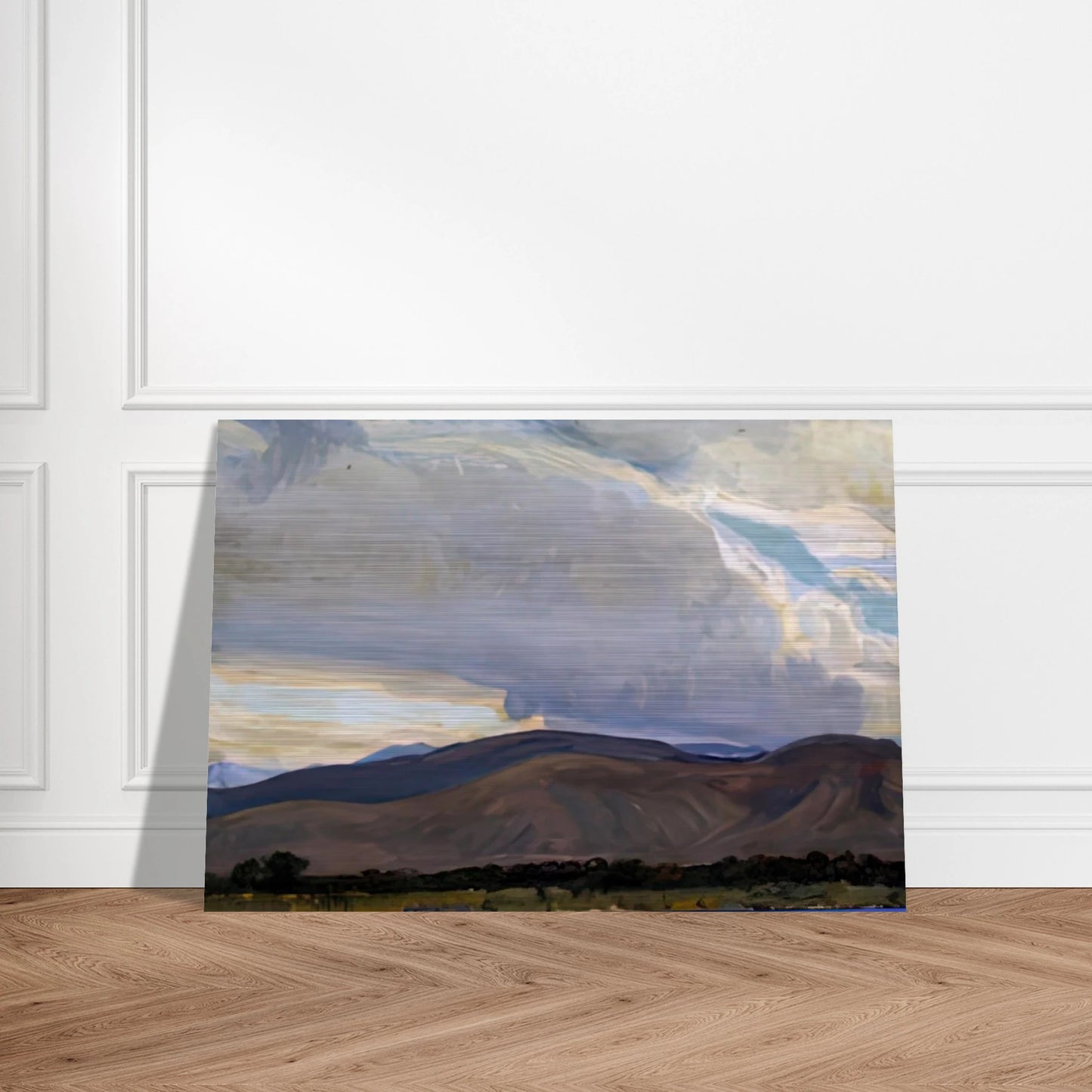 STORM FROM THE SIERRA 1937 - Maynard Dixon Brushed Aluminum Print - 70x100 cm / 28x40 inches | Maynard Dixon Aluminum Print | Maynard Dixon Prints
