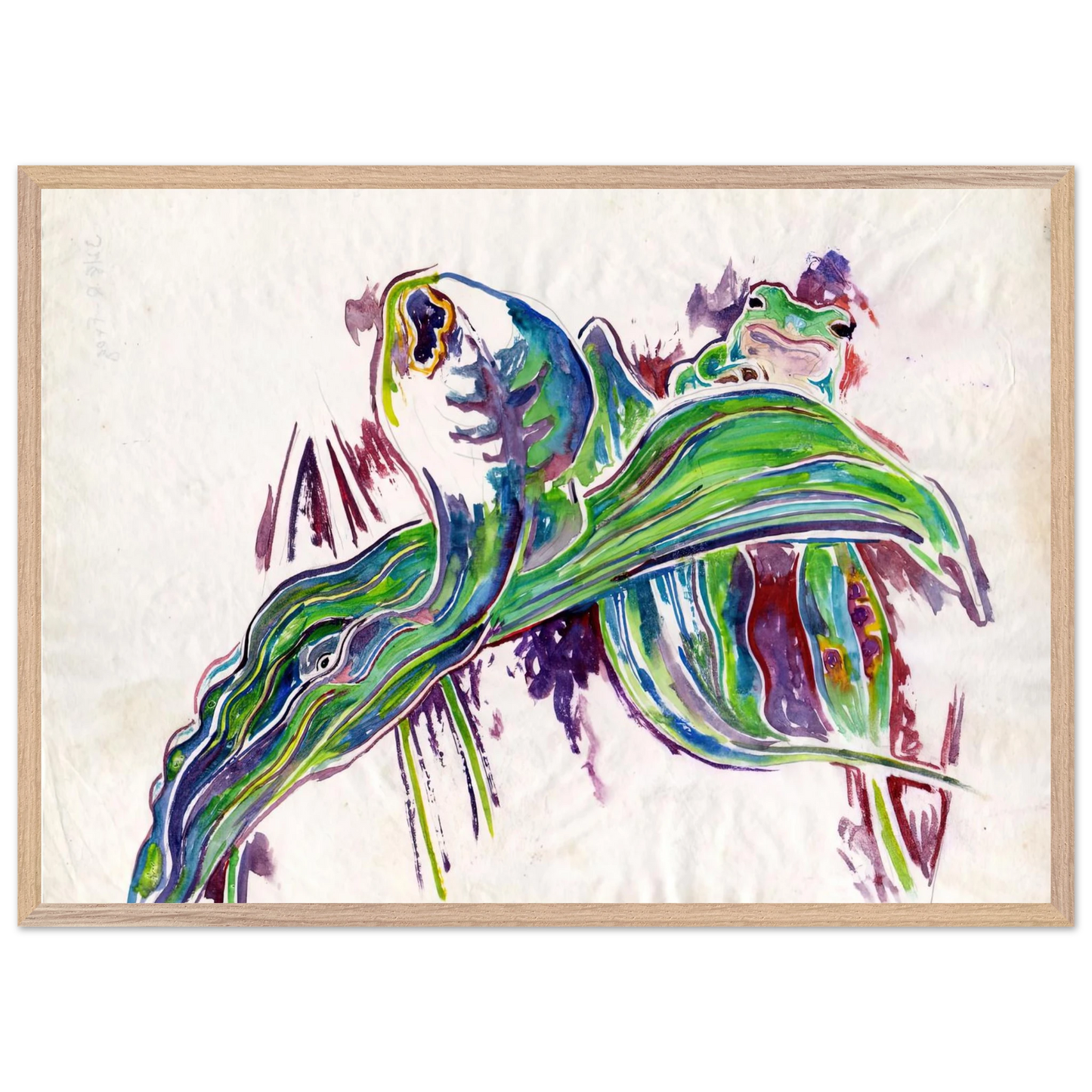 Walter Inglis Anderson - Walter Anderson Wall art - 40x50 cm / 16x20 inches - Premium Wooden Framed Poster With Fine Art Paper-canvas - White frame