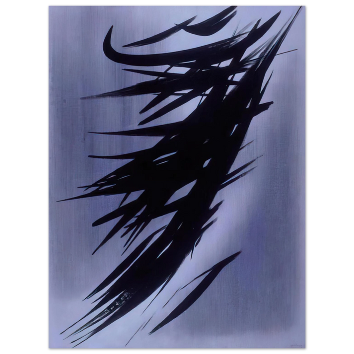 Hans Hartung - Untitled T1958-3 - 1958  75x100 cm / 30x40inches Fine Art Poster