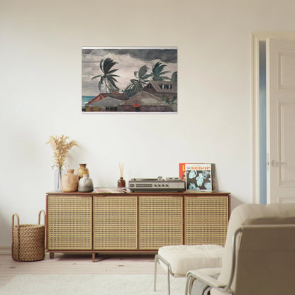 HURRICANE BAHAMAS 1898 - Winslow Homer Brushed Aluminum Print - 70x100 cm / 28x40 inches | Winslow Homer Aluminum Print | Winslow Homer Prints