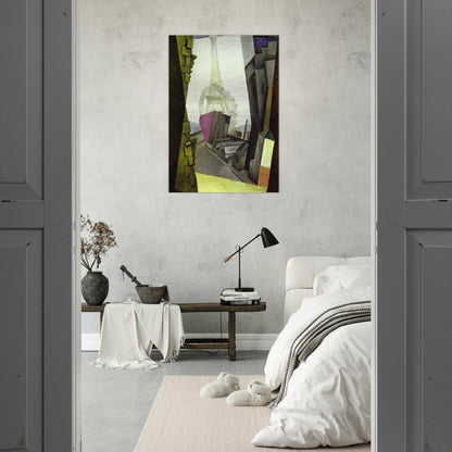 LA TOUR EIFFEL 1914 - Diego Rivera Brushed Aluminum Print - 70x100 cm / 28x40 inches | Diego Rivera Aluminum Print | Diego Rivera Prints