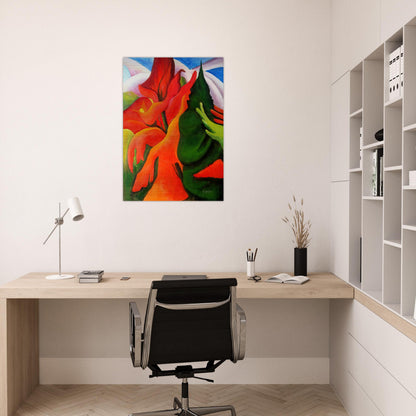 Melting Volcano - Georgia O'Keeffe Brushed Aluminum Print - 70x100 cm / 28x40 inches | Georgia O'Keeffe Aluminum Print | Georgia O'Keeffe Prints