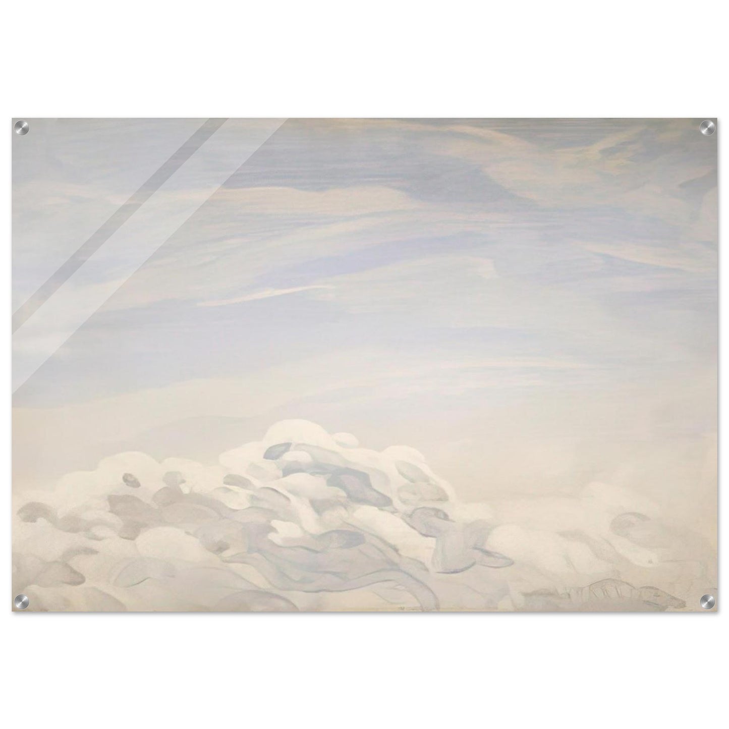 Study for Clouds I - 1979 - Neil Welliver Acrylic Print - 70x100 cm / 28x40″ inches | Neil Welliver Wall Art | Neil Welliver Prints