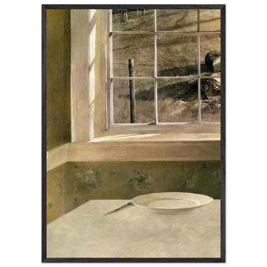 GROUNDHOG DAY - Andrew Wyeth 70x100 cm / 28x40 inches Framed Art Print – Black Wooden Frame