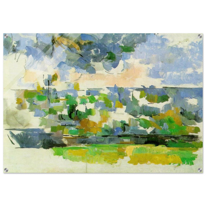 The Garden at Les Lauves - Paul Cézanne Acrylic Print - 70x100 cm / 28x40″ inches