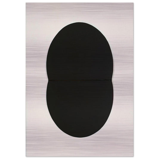 Study for White Plaque. Bridge Arch and Reflection - Ellsworth Kelly Brushed Aluminum Print - 70x100 cm / 28x40 inches | Ellsworth Kelly Aluminum Print | Ellsworth Kelly Prints