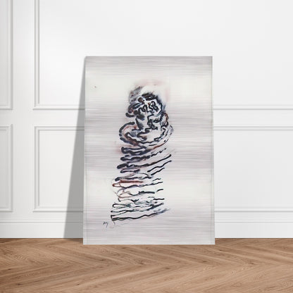 UNTITLED 1970 - Henri Michaux Brushed Aluminum Print - 70x100 cm / 28x40 inches | Henri Michaux Aluminum Print | Henri Michaux Prints
