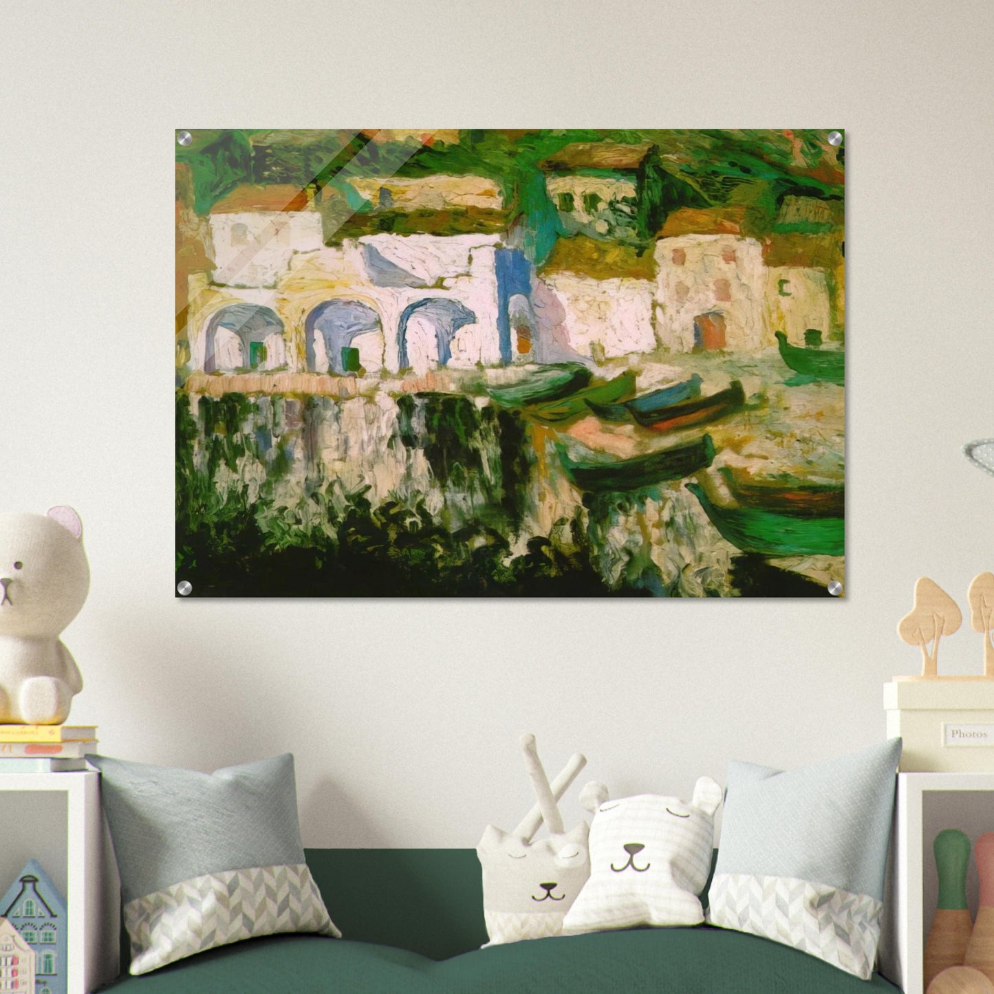 VIEW OF PORTDOGUE PORT ALUGER - Salvador Dali Acrylic Print - 70x100 cm / 28x40″ inches