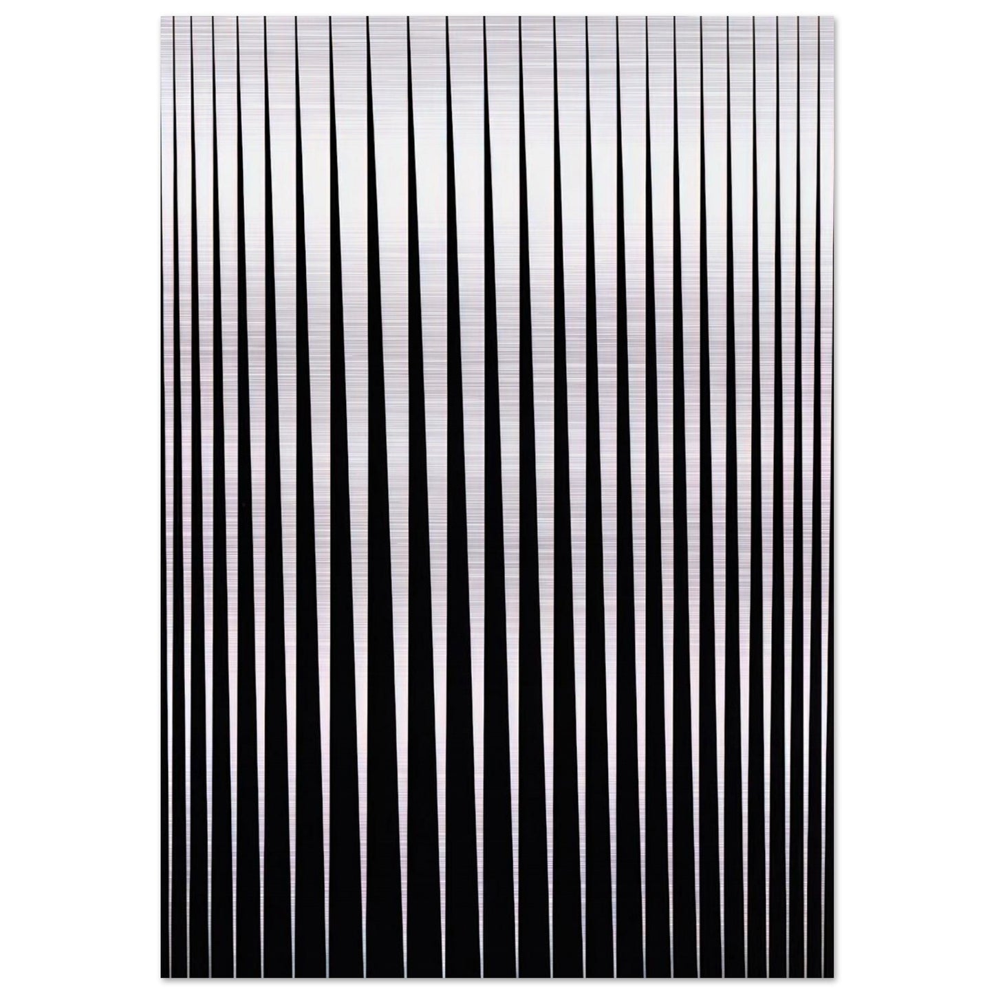 BREATHE 1966 - Bridget Riley Brushed Aluminum Print - 70x100 cm / 28x40 inches | Bridget Riley Aluminum Print | Bridget Riley Prints