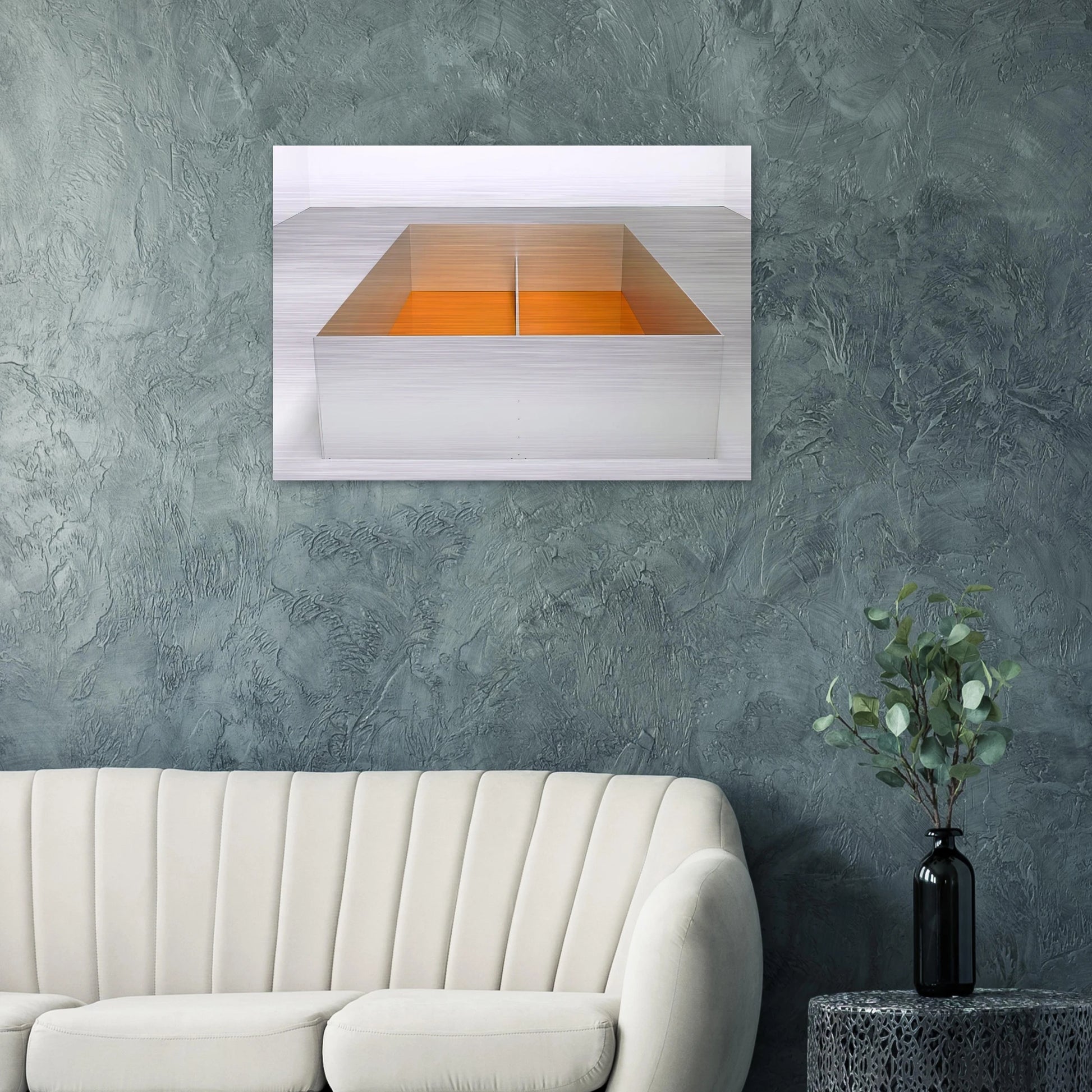Untitled Menziken - 1989 - Donald Judd Brushed Aluminum Print - 70x100 cm / 28x40 inches | Donald Judd Aluminum Print | Donald Judd Prints