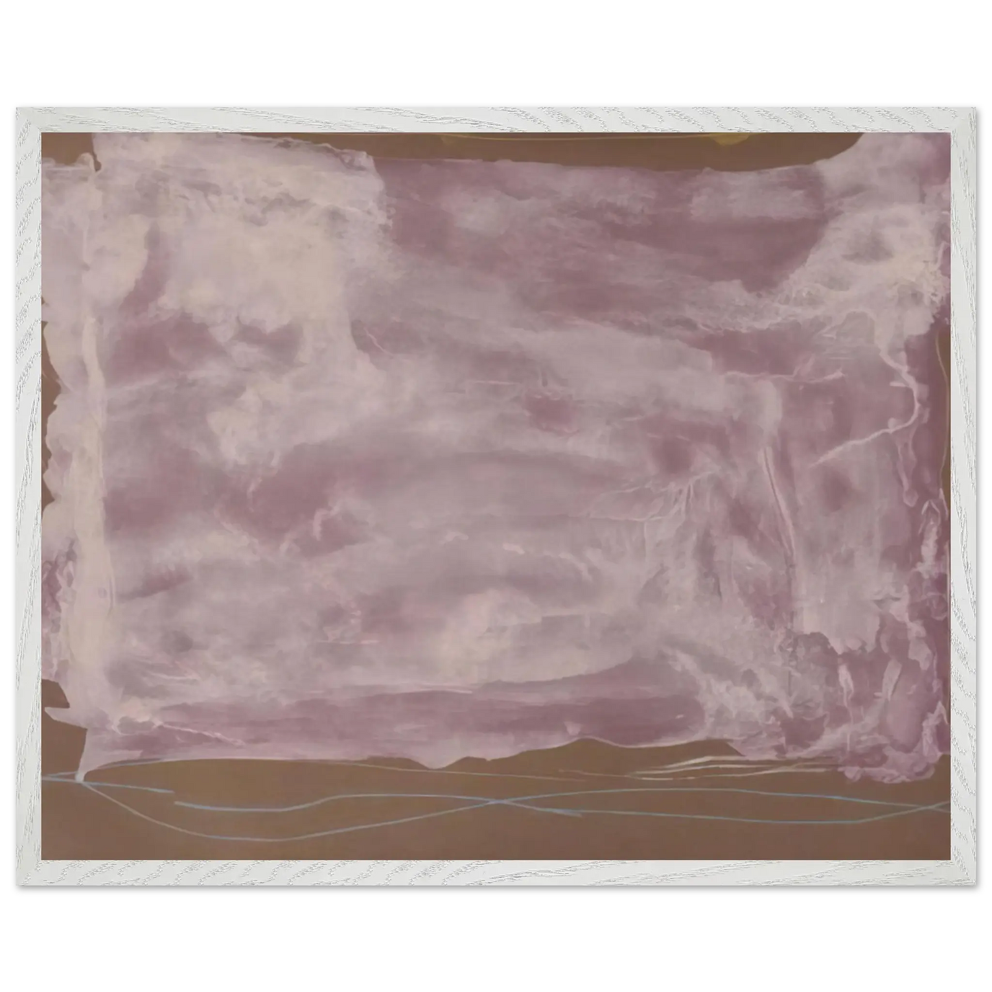 Helen Frankenthaler - Soho Dreams - 1987 Wall art - 27x35 cm / 11x14 Inches - Premium Wooden Framed Poster With Fine Art Paper - White frame