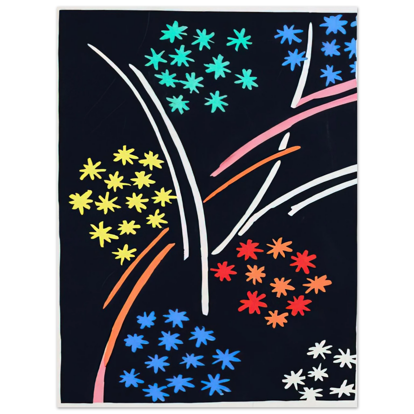 Sonia Delaunay - COMPOSITION 35  75x100 cm / 30x40inches Fine Art Poster