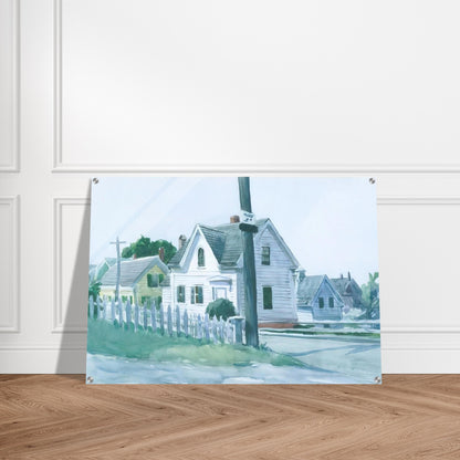 White House with Dormer Window - Edward Hopper Acrylic Print - 70x100 cm / 28x40″ inches