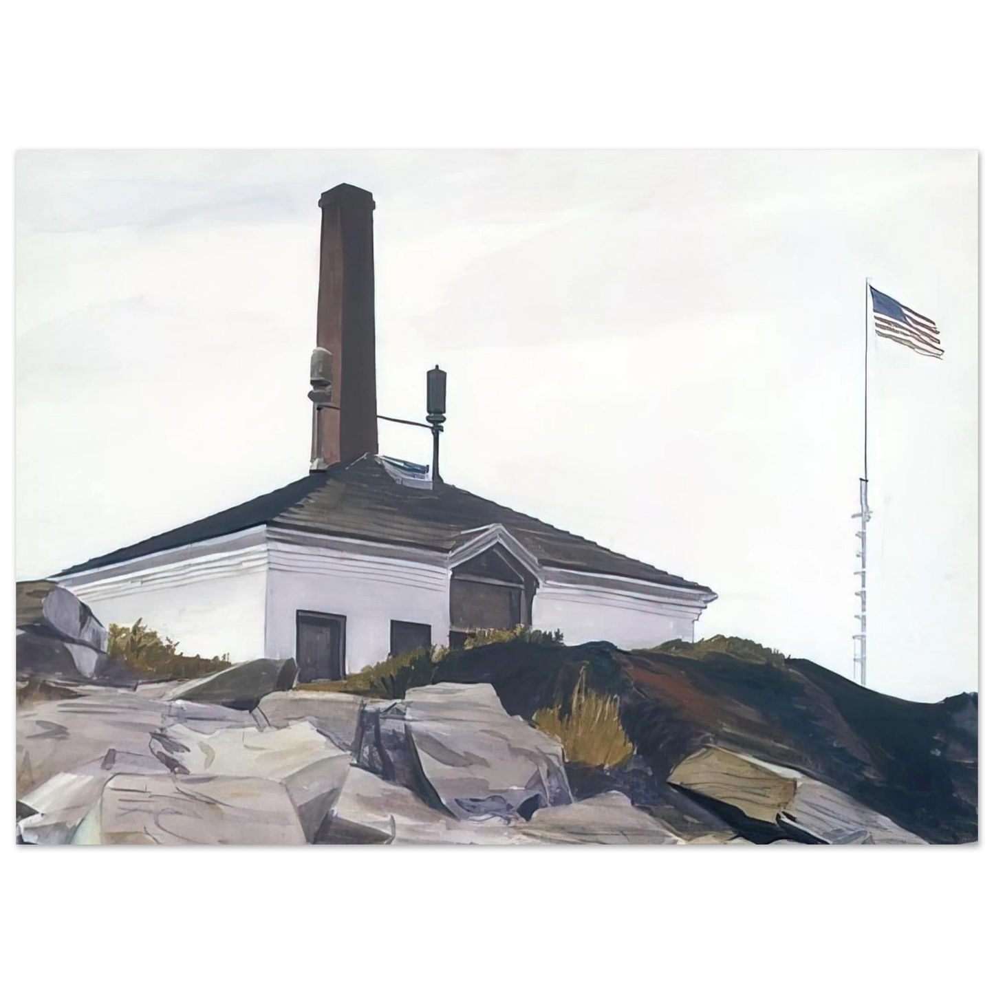 Edward Hopper - House of the Foghorn, I Fine Art Poster