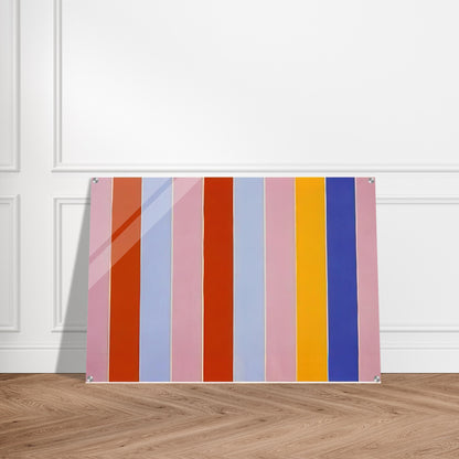 Peeping Wall - 1960 - Gene Davis Acrylic Print - 70x100 cm / 28x40″ inches