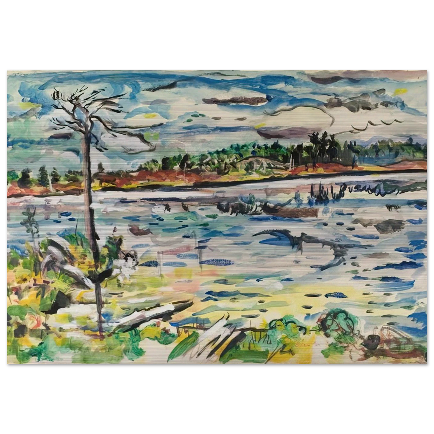 MICHIGAN SUMMER DAYS - Ivan Albright Brushed Aluminum Print - 70x100 cm / 28x40 inches | Ivan Albright Aluminum Print | Ivan Albright Prints