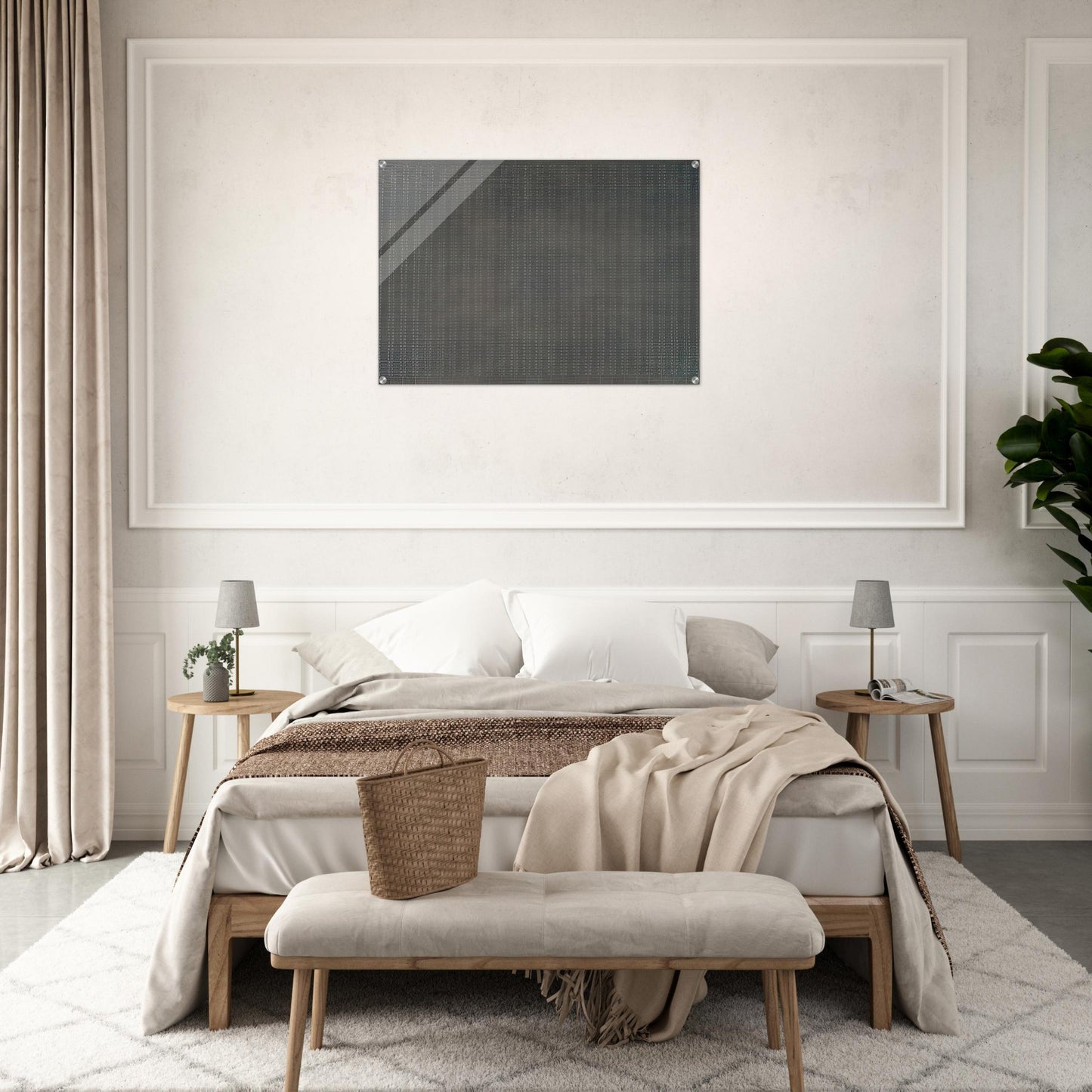 White Flower - Agnes Martin Acrylic Print - 70x100 cm / 28x40″ inches
