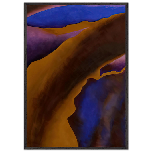 Only One - Georgia OKeeffe 70x100 cm / 28x40 inches Framed Art Print – Black Wooden Frame
