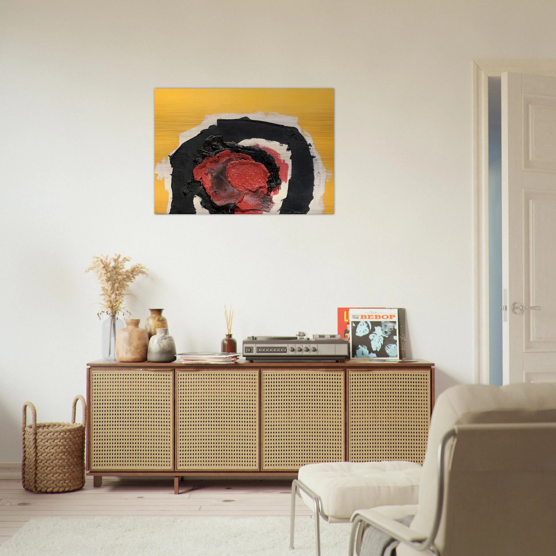 UNTITLED 1964 - Luis Feito Brushed Aluminum Print - 70x100 cm / 28x40 inches | Luis Feito Aluminum Print | Luis Feito Prints