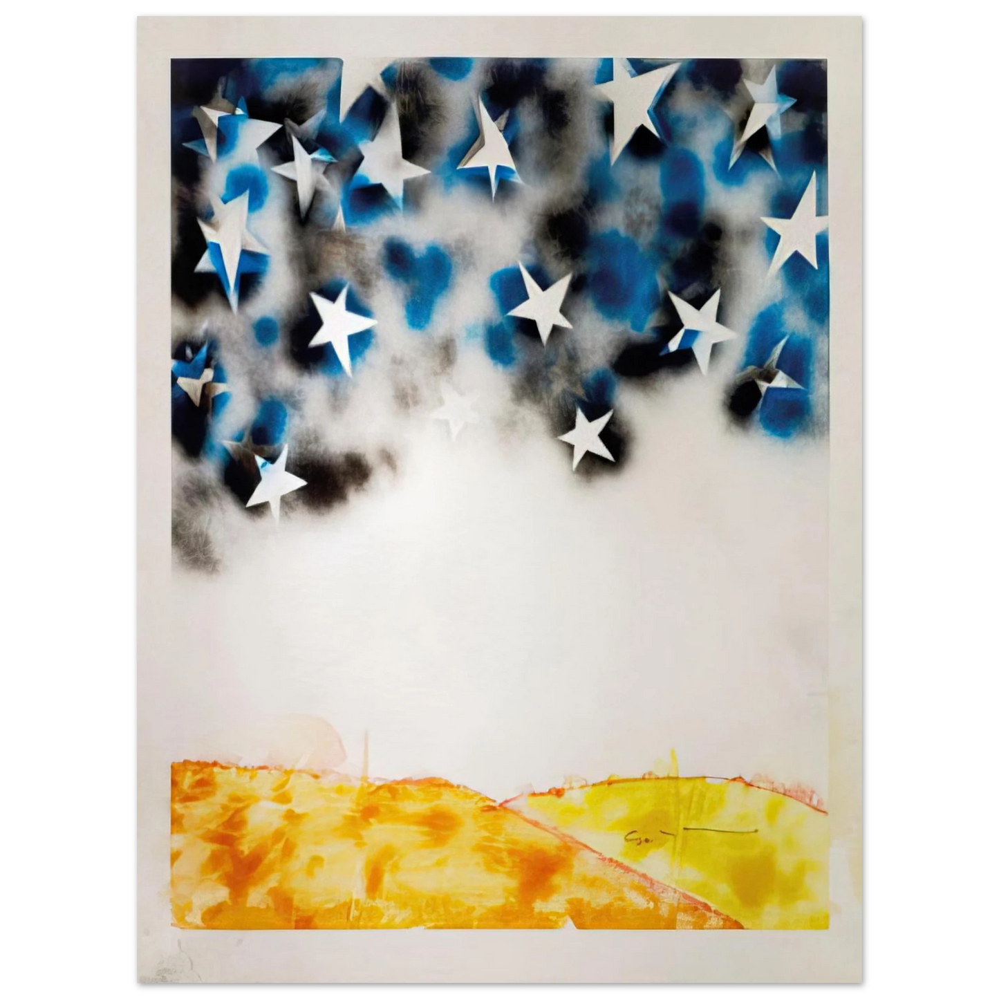 Mario Schifano - Le Stelle - Pop Art  75x100 cm / 30x40inches Fine Art Poster