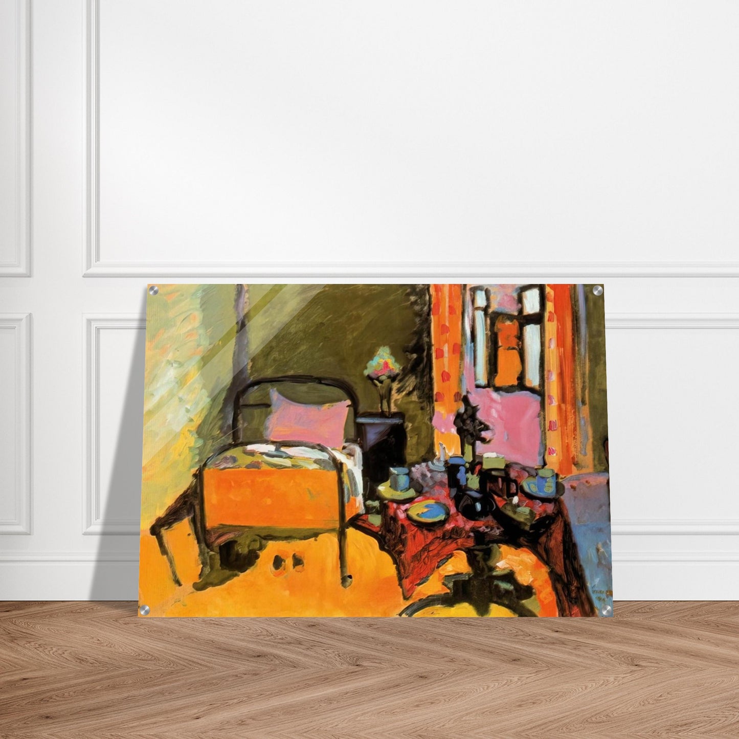 BEDROOM IN AINTMILLERSTRASSE 1909 - Wassily Kandinsky Acrylic Print - 70x100 cm / 28x40″ inches