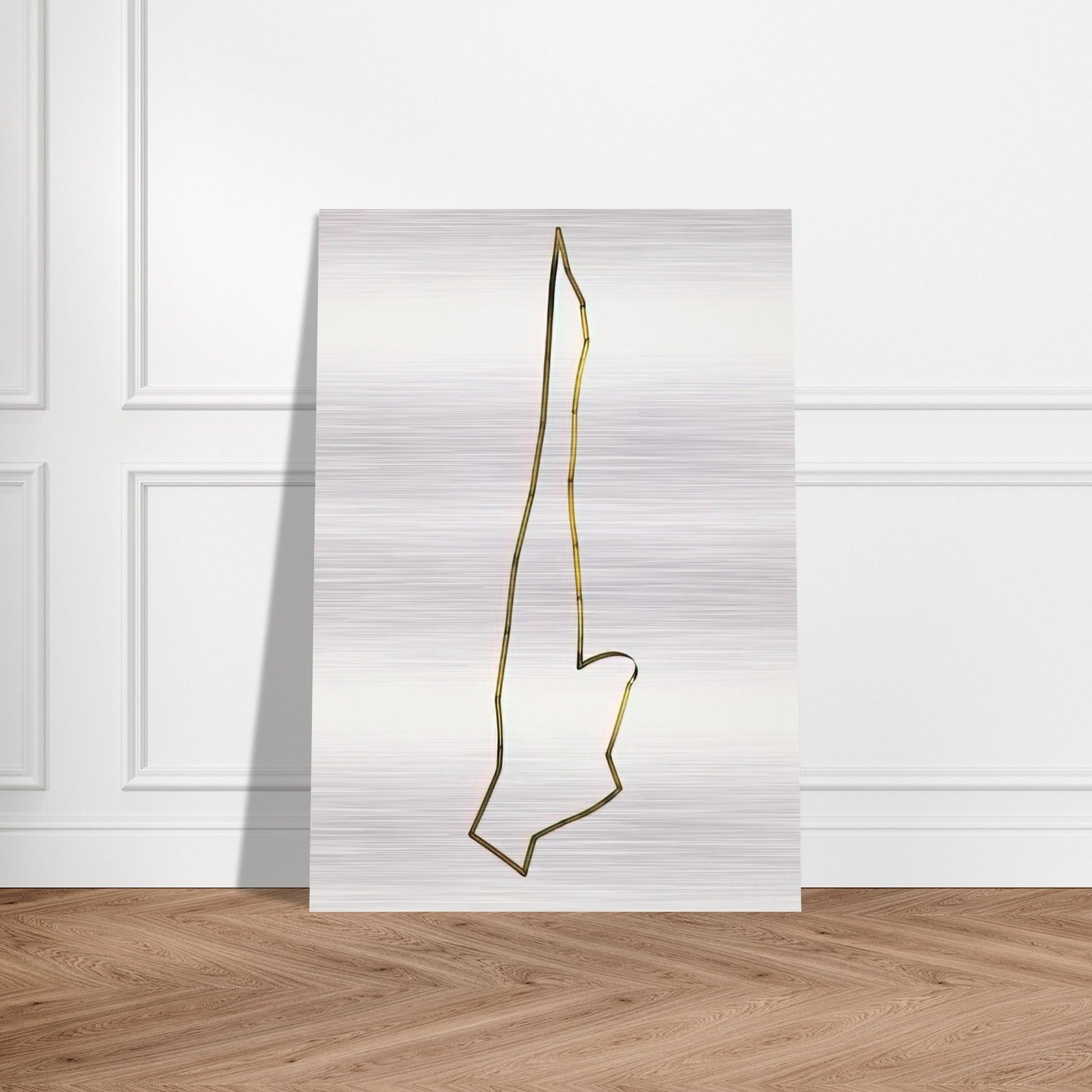 Mobile Articulated Sculpture - 1948 - Gyula Kosice Brushed Aluminum Print - 70x100 cm / 28x40 inches | Gyula Kosice Aluminum Print | Gyula Kosice Prints