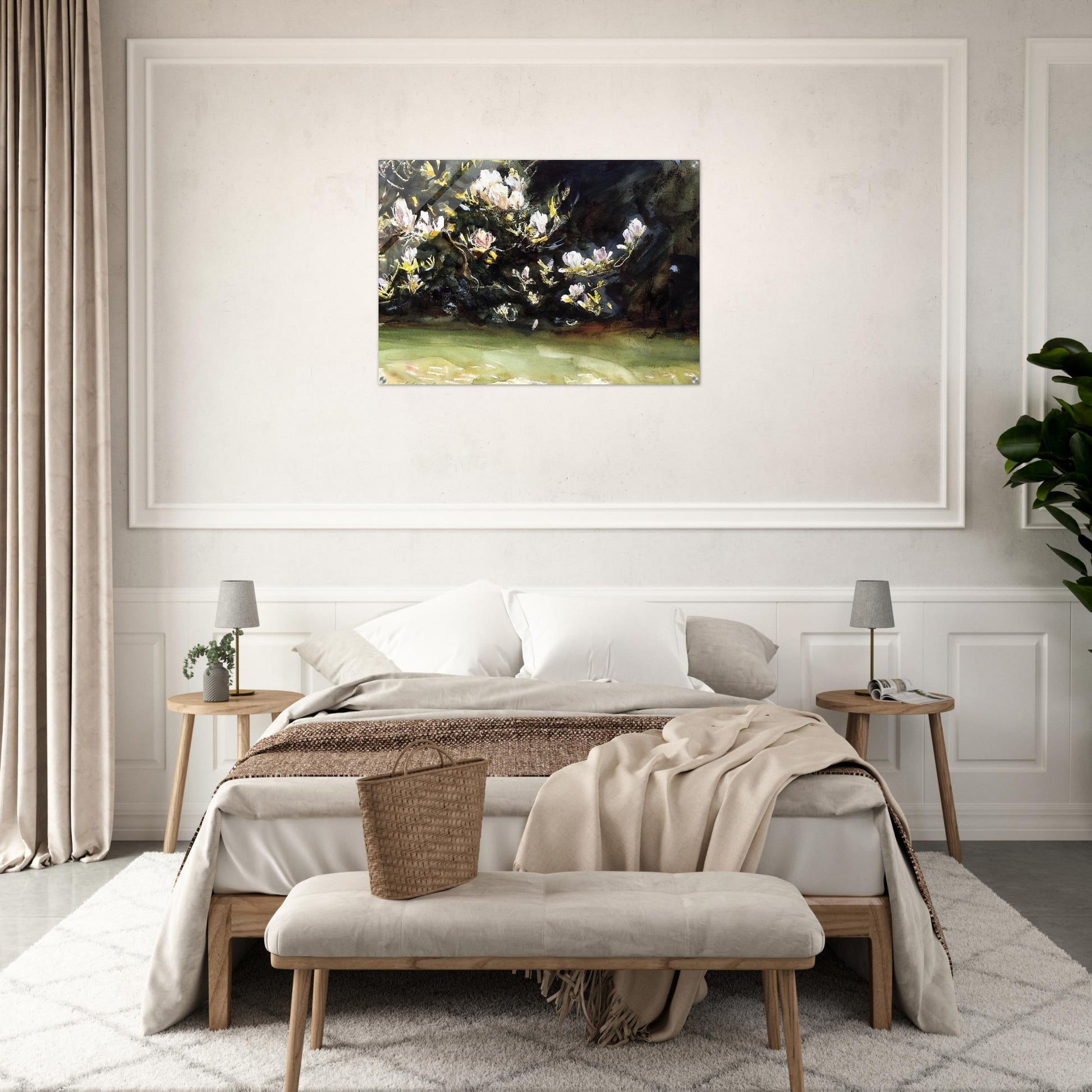 Magnolias - John Singer Sargent Acrylic Print - 70x100 cm / 28x40″ inches