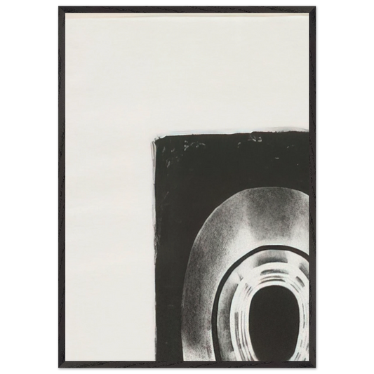 SEVENTH STONE 1968 - Lee Bontecou 70x100 cm / 28x40 inches Framed Art Print – Black Wooden Frame