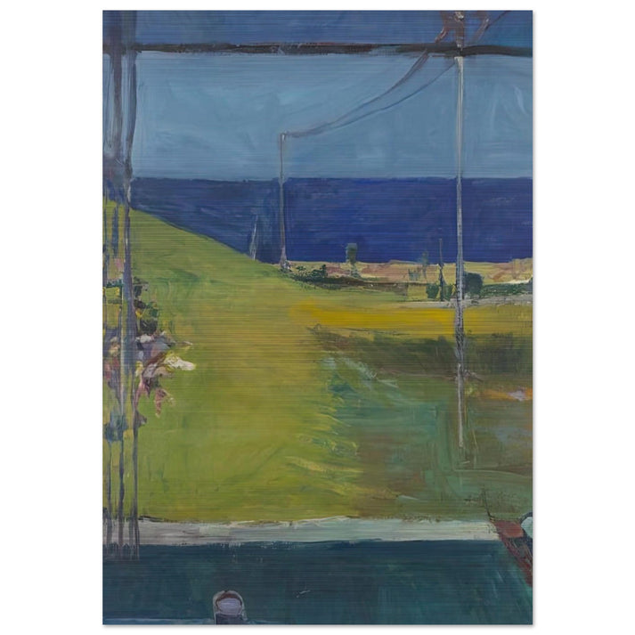 Ocean from a Window - Richard Diebenkorn Brushed Aluminum Print - 70x100 cm / 28x40 inches | Richard Diebenkorn Aluminum Print | Richard Diebenkorn Prints