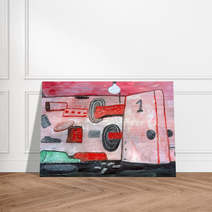 INSIDE OUTSIDE 1977 - Philip Guston Brushed Aluminum Print - 70x100 cm / 28x40 inches | Philip Guston Aluminum Print | Philip Guston Prints