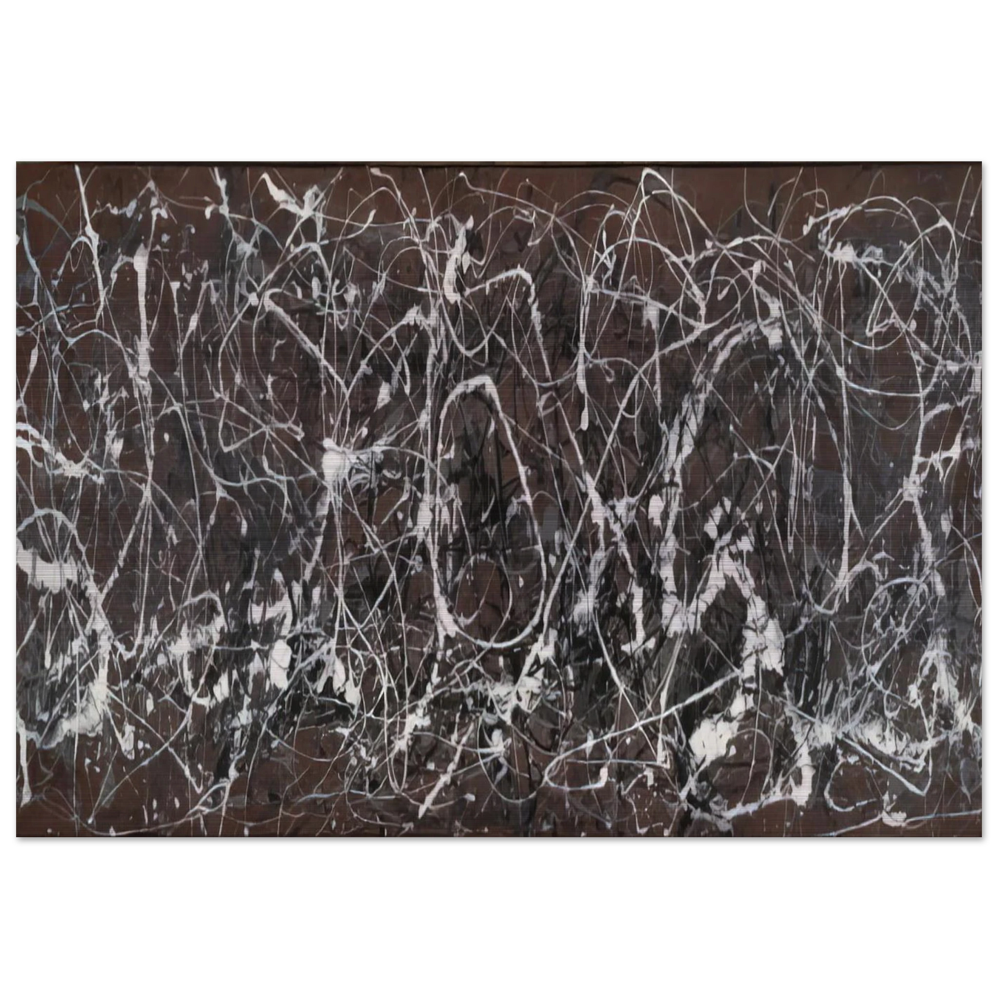 NUMBER 13A ARABESQUE 1948 - Jackson Pollock Brushed Aluminum Print - 70x100 cm / 28x40 inches | Jackson Pollock Aluminum Print | Jackson Pollock Prints