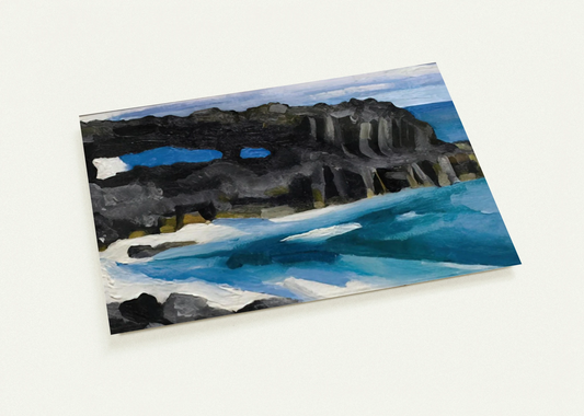 Black Lava Bridge, Hana Coast-No. II By Georgia O'Keeffe Pack of 10 Post Cards | Georgia O'Keeffe Post Cards | A6 (10.5 x 14.8 cm) - 4.1 x 5.8 inches