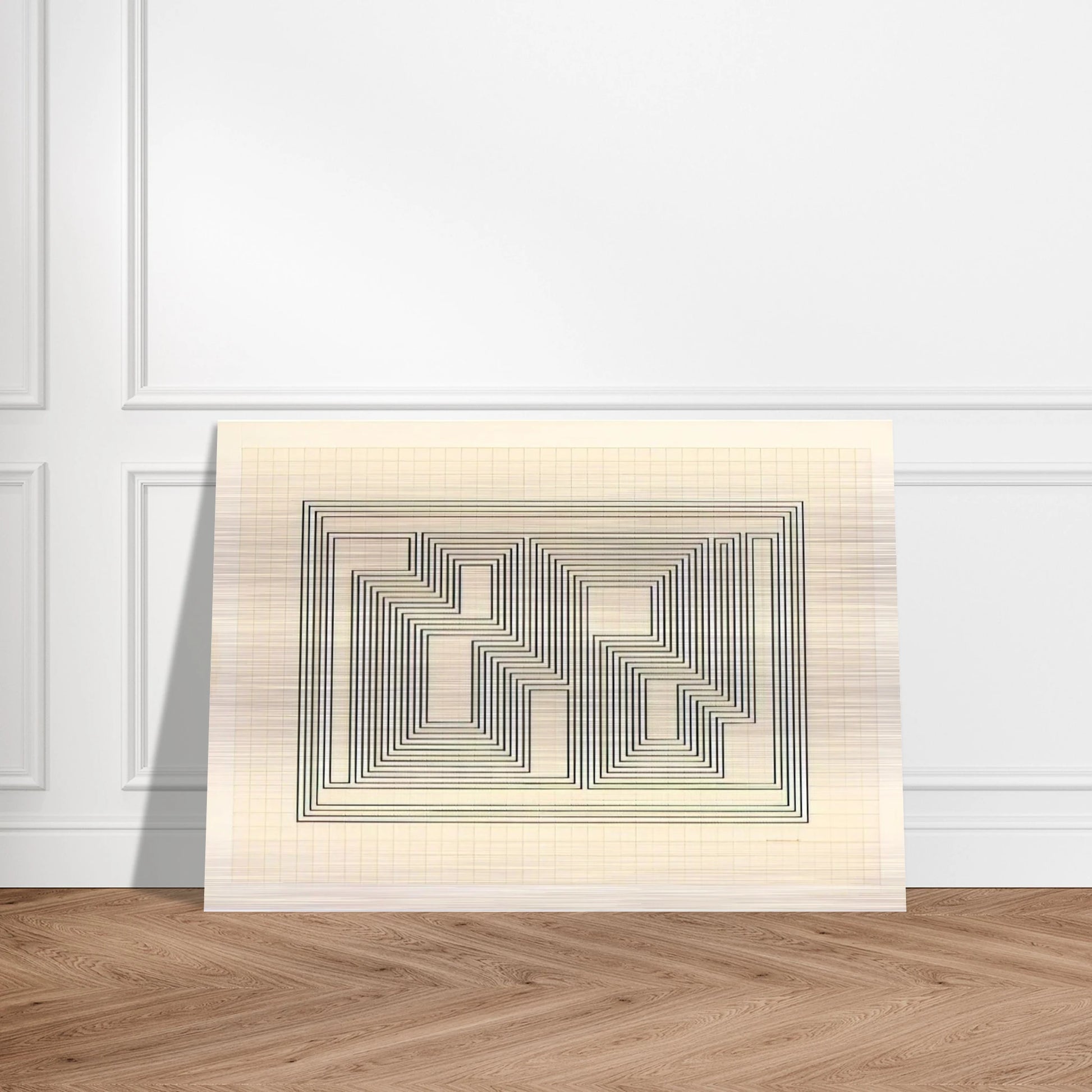 GRAPHIC TECTONIC 1941 - Josef Albers Brushed Aluminum Print - 70x100 cm / 28x40 inches | Josef Albers Aluminum Print | Josef Albers Prints