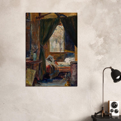 Interior of the Atelier De Auteuil - Tarsila do Amaral Brushed Aluminum Print - 70x100 cm / 28x40 inches | Tarsila do Amaral Aluminum Print | Tarsila do Amaral Prints