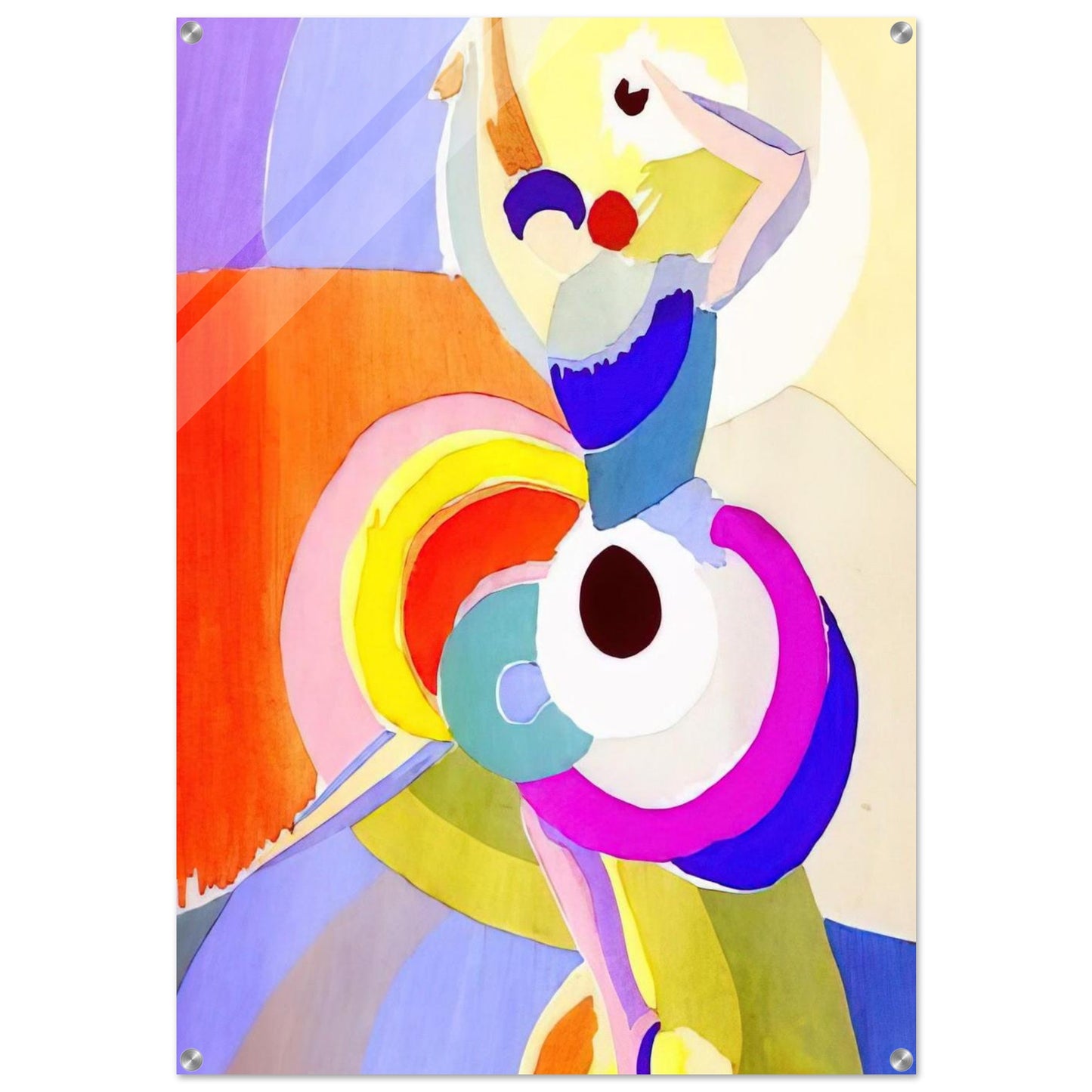FLAMENCO DANCER - Sonia Delaunay Acrylic Print - 70x100 cm / 28x40″ inches