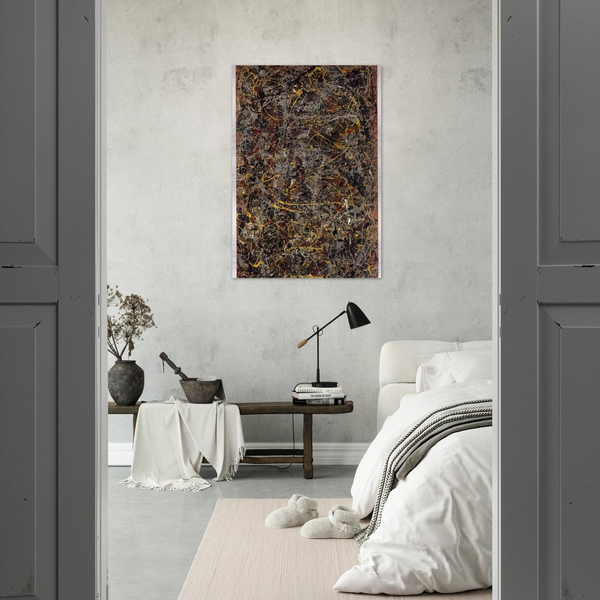 NUMBER 5 1948 1 - Jackson Pollock Brushed Aluminum Print - 70x100 cm / 28x40 inches | Jackson Pollock Aluminum Print | Jackson Pollock Prints