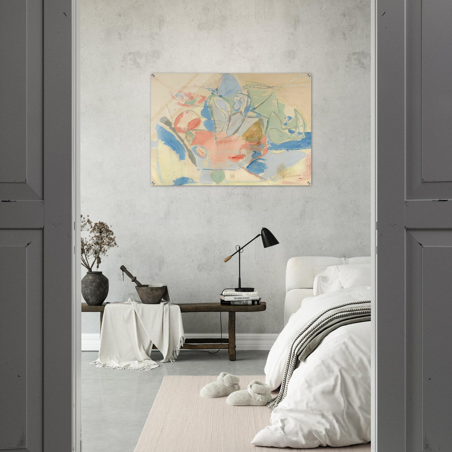 Mountains and Sea, 1952- - Helen Frankenthaler Acrylic Print - 70x100 cm / 28x40″ inches