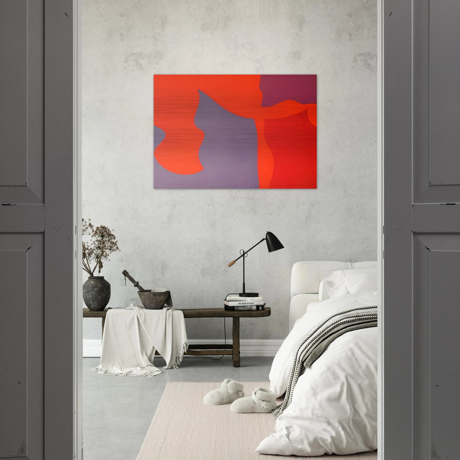 Passage-‚rosion - Fernand Leduc Brushed Aluminum Print - 70x100 cm / 28x40 inches | Fernand Leduc Aluminum Print | Fernand Leduc Prints